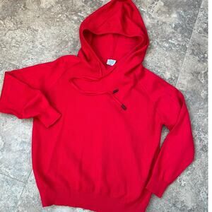 Cozy Co Red Textured Hoodie sweater, Women's size M